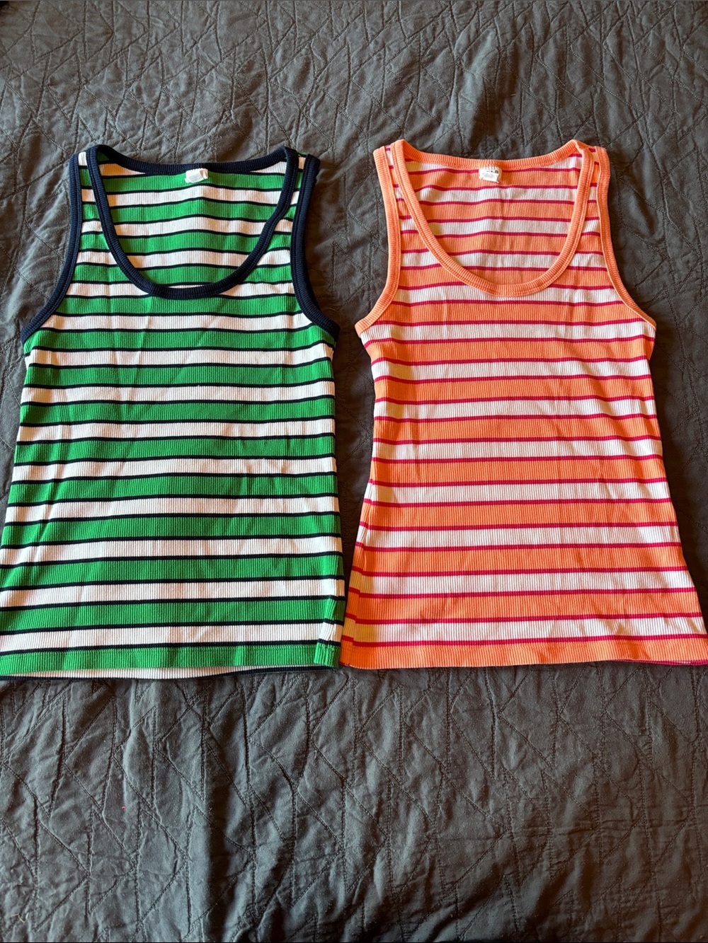 GAP Woman’s Striped Tank Top - Green & Pink